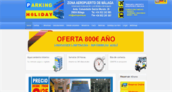 Desktop Screenshot of parkingholiday.es